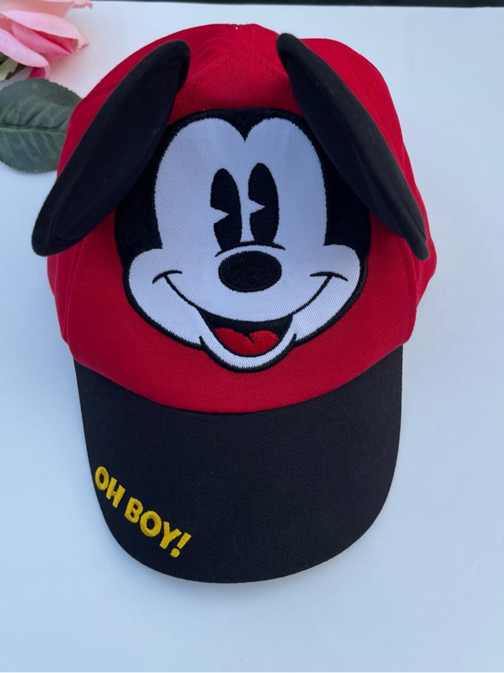 Mickey Mouse Red & Black Ear hat toddler